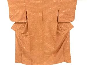 アンティーク　絣柄手織り紬単衣着物